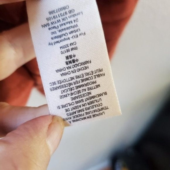 Christy Dawn red dead stock uncalled recycled fabric the Abbey sweater dress - Picture 12 of 14